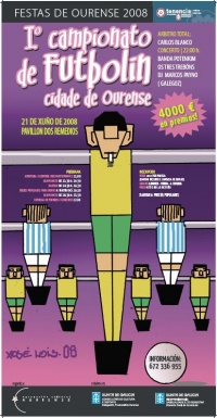 Velaqu&iacute; o cartaz, dese&ntilde;ado por Xos&eacute; Lois