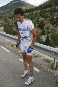 Mosquera, despois de caer na Volta a Catalu&ntilde;a