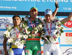 David Garc&iacute;a, no podio