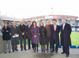 En Riazor, na presentaci&oacute;n do Galiza-Chile