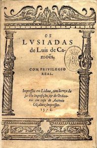 Capa d'Os Lus&iacute;adas, de Cam&otilde;es