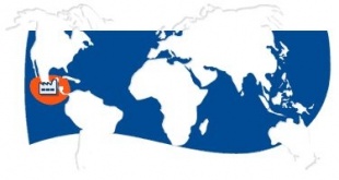 Mapa da situaci&oacute;n da factor&iacute;a de Calvo en El salvador. Tirado da p&aacute;xina de Calvo