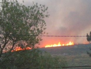 Mon&ccedil;&atilde;o, no l&iacute;mite de Portugal, ardendo o ver&aacute;n pasado. Flickr: a cup of "milk"