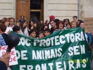 Outra imaxe da concentraci&oacute;n