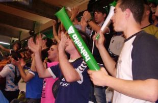 Imaxe da afecci&oacute;n canguesa, na fase de ascenso &aacute; Asobal, en Navarra