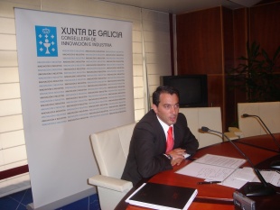O xerente de Galicia Calidade, Xabier Ignacio Louzao, na presentaci&oacute;n da marcha