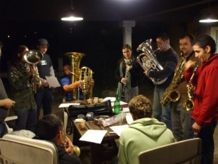 Un momento de descanso na gravaci&oacute;n