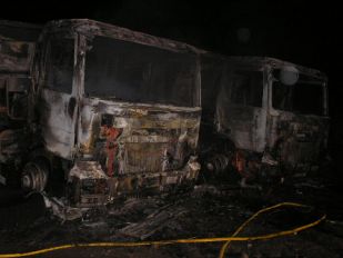 Na extinci&oacute;n do incendio colaboraron efectivos de Emerxencias de Bri&oacute;n