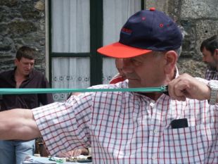 O campi&oacute;n dos Tirapedras da Galiza Central en 2007, Guillermo G&oacute;mez Lareo