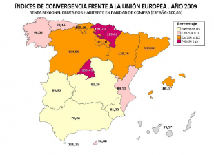 &Iacute;ndice de converxencia coa UE segundo FUNCAS (Pique na imaxe para ampliar)