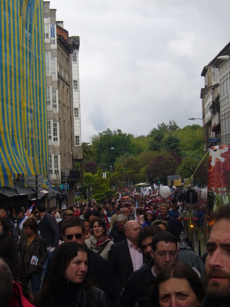 A manifestaci&oacute;n, de cami&ntilde;o