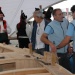 Festa no stand galego, na carpa da construci&oacute;n da dorna