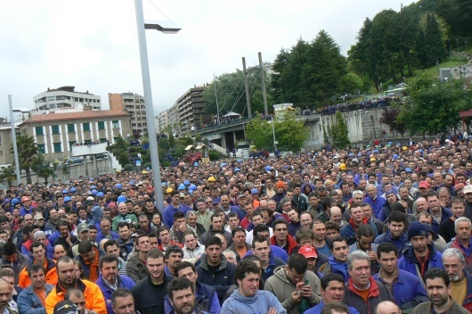 Mobilizaci&oacute;n do sector do metal