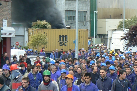 Mobilizaci&oacute;n do sector do metal